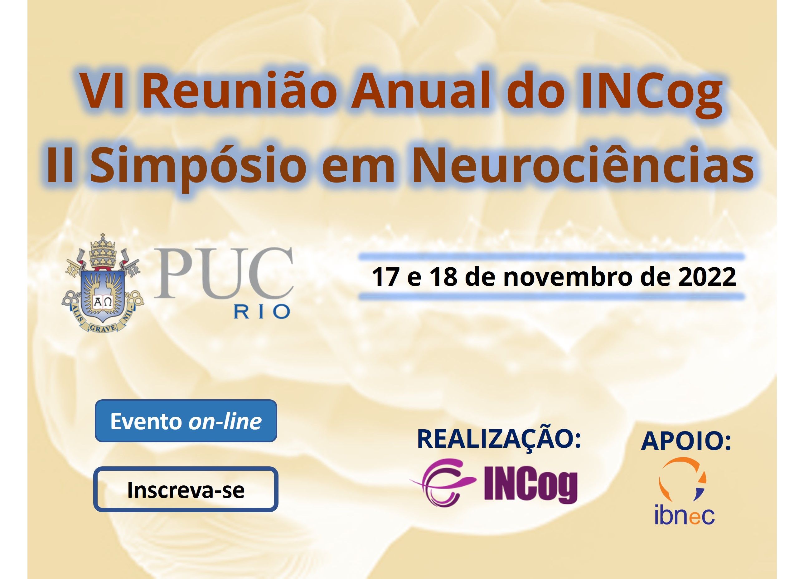 VI Reunião Anual do INCog e II Simpósio de Neurociências